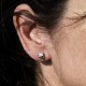 Skulinger - Small, fine skull earring. Detailed, real. Solid, handmade 935 silver. Silver Jewelry Biker Jewelry