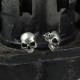 Skul - Fine skull earring. Detailed, real. Solid, handmade 935 silver. Silver Jewelry Biker Jewelry