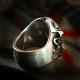 Oni Ring - Japanese Demon - Big, solid, handmade 935 silver. Hannya Mask - Biker Ring Biker Jewelry Rocker Jewelry