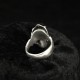 Princess - Small skull ring with crown. Anatomically correct. Silver Biker Ring as Biker Jewelry and Rocker Jewelery