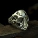 Blitzkrieger - exceptional skull ring with mask with mask breathing mask - Biker Ring Biker Jewelry Rocker Jewelry