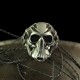 Blitzkrieger - Ausgefallener Totenkopfring mit Maske Atemmaske - Biker Ring Bikerschmuck Rocker Schmuck