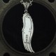 Freiheit - Exceptional Wing Pendant. Big, solid, handmade 935 Silver. Biker Pendant Biker Jewelry Rocker Jewelry