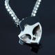 Pick - jewelry for guitarists - skull pendant as plectrum holder for up to 2 picks. Solid, handmade 935 silver