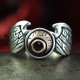 Biker Ring Von Dutch Logo - symbol for Custom Paint & Pinstriping of the biker scene. Ring wings, biker ring, biker jewelry