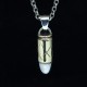 Silver Pendant, Bullet Pendant - Biker Jewellery - Silver Bullet